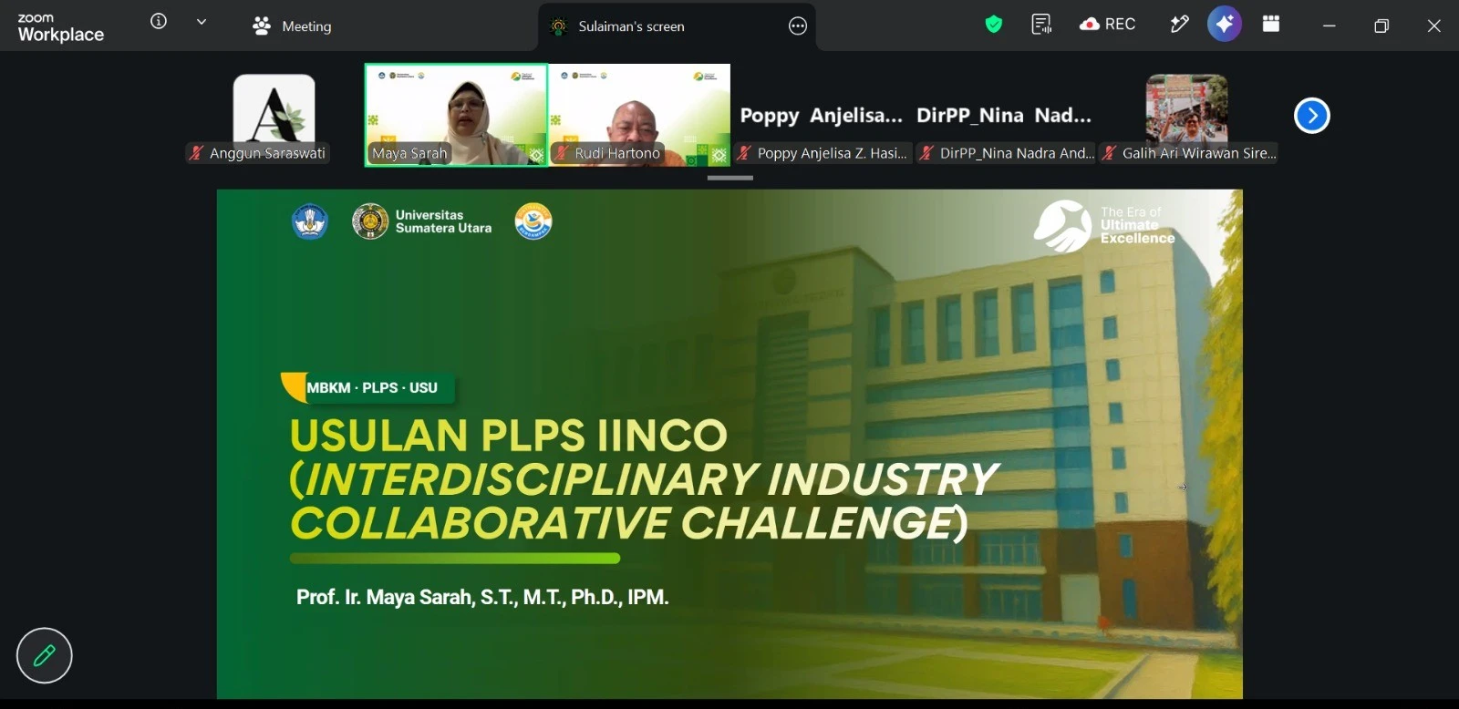 Direktorat Pengembangan Pendidikan USU Laksanakan Sosialisasi Program Pembelajaran di Luar Program Studi (PLPS) Semester Ganjil T.A. 2026/2027